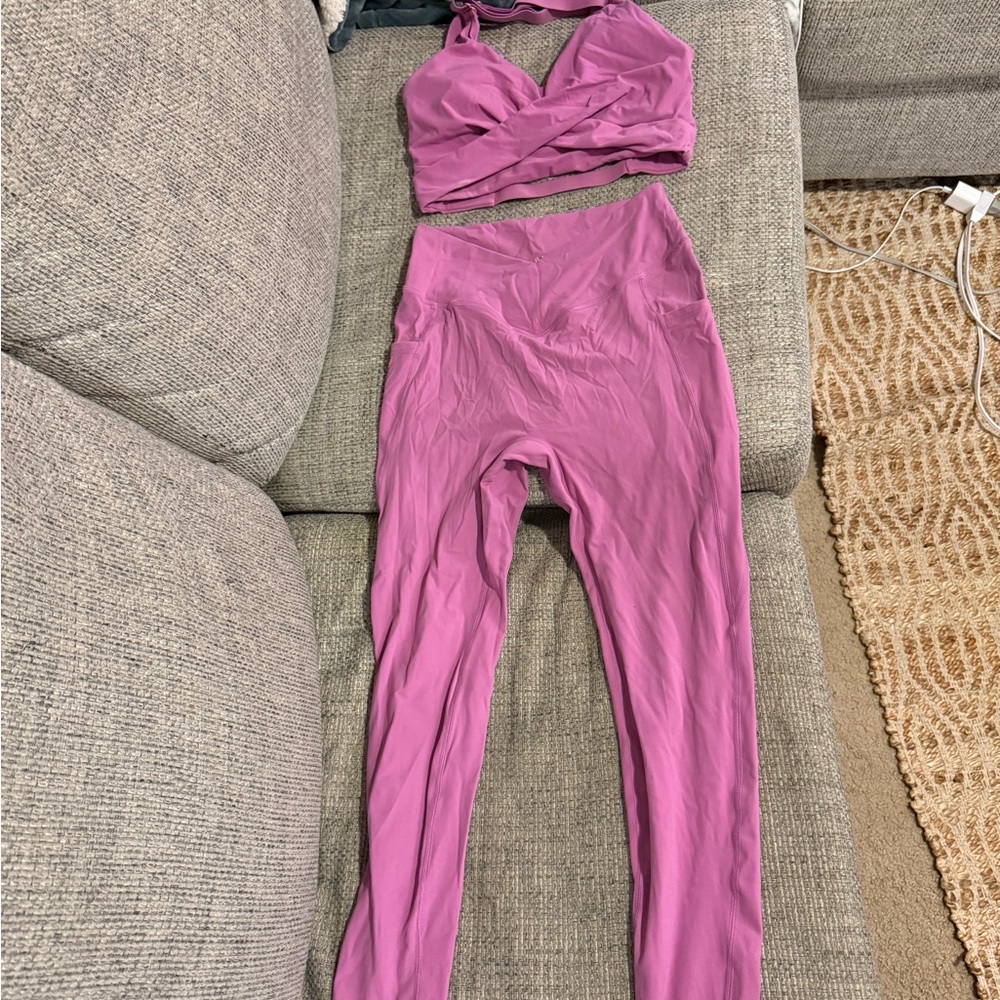 Purple Two-Piece Activewear Set